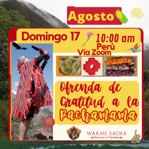 Gratitud Pachamama Warmi- Gratitud a la Pachamama, Warmi Sacha, Cosmovisión andina, chakana